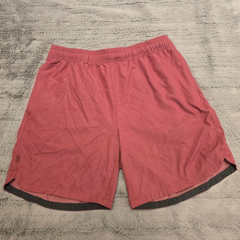 Rhone‎ Mens M Maroon Red Heathered Athletic Training Gym Shorts RN141364
